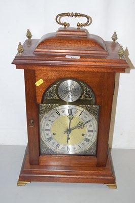 Lot 151 - Modern hardwood cased bracket clock