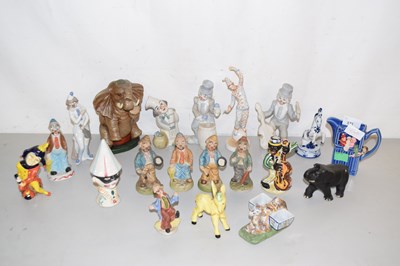 Lot 171 - Group various model clowns