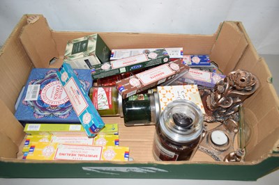 Lot 177 - Box various candles and incence sticks