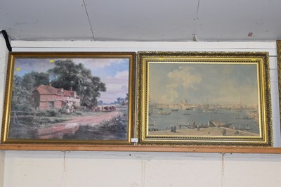 Lot 220 - Two reproduction prints in gilt frames