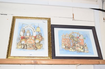 Lot 229 - Jackie Hack two still life studies