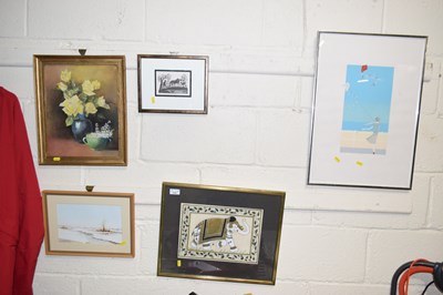 Lot 230 - Five assorted pictures and prints
