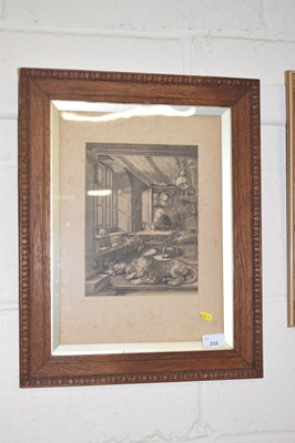 Lot 233 - Classically styled engraving of a gentleman in...