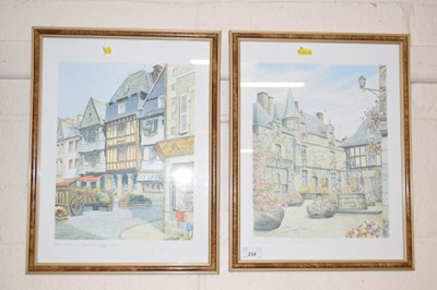 Lot 234 - Pair of French framed prints