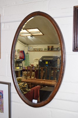 Lot 236 - Oval wall mirror