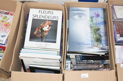 Lot 255 - Two boxes of assorted paperbacks and hardback...