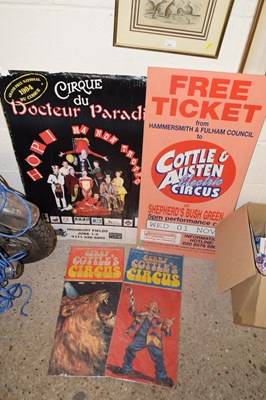 Lot 257 - Qty of cardboard circus signs to include Gerry...