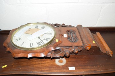 Lot 262 - Wooden wall clock