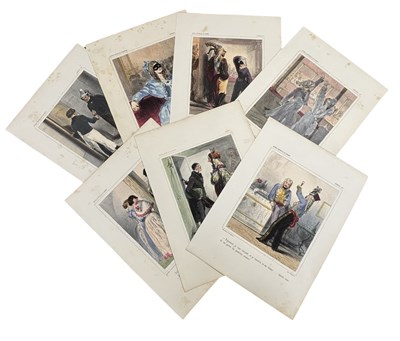 Lot 2 - CARNAVAL HAND COL PRINTS. GAVARNI, Paul...