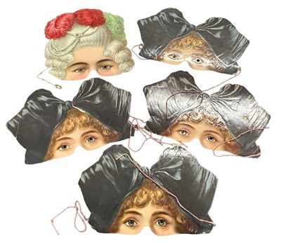 Lot 5 - VICTORIAN FACE MASKS. “Tucks Half Masks” Early...