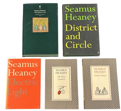 Lot 22 - SEAMUS HEANEY. Five title’s including;...