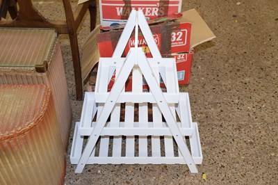 Lot 287 - White painted three tier storage caddy