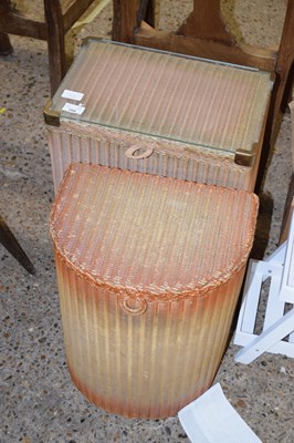 Lot 288 - Two wicker laundry baskets