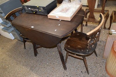 Lot 289 - Drop leaf dining table and two chairs
