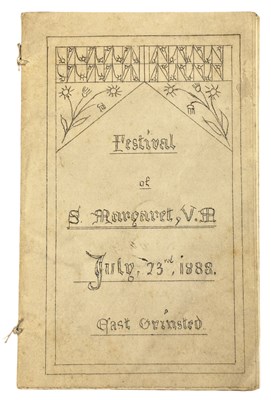 Lot 91 - Mimeograph M/S EAST GRINSTED. Festival of St...