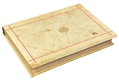 Lot 110 - HAND DRAWN AND PAINTED VELLUM BINDING. 16mo,...