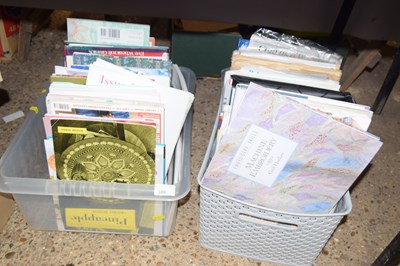 Lot 188 - Two boxes various books and magazines...
