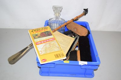 Lot 158 - Box mixed items to include clothes brushes,...