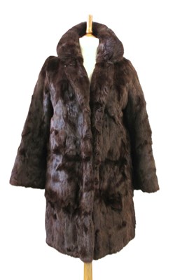 Lot 154 - A lady's (mink?) fur 3/4 length coat, by H...