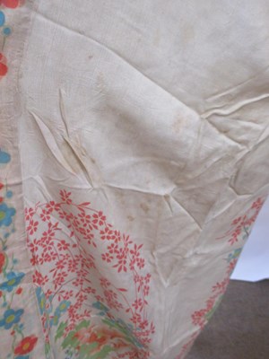 Lot 16 - A printed silk kimono, c.1930-40 and an early...