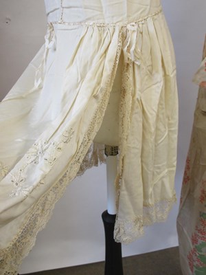 Lot 16 - A printed silk kimono, c.1930-40 and an early...
