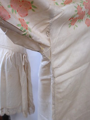 Lot 16 - A printed silk kimono, c.1930-40 and an early...