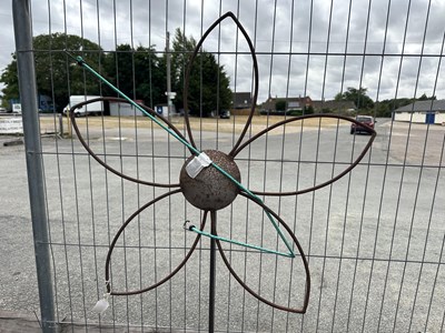 Lot 151 - A decorative metal garden Stake or figure, in...