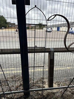 Lot 159 - Decorative metal Plant Support or Trellis,...