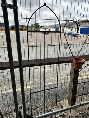 Lot 162 - Decorative metal Plant Support or Trellis,...