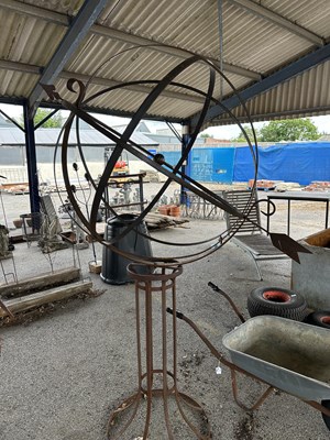 Lot 186 - A large and impressive metal Armillary Sphere...