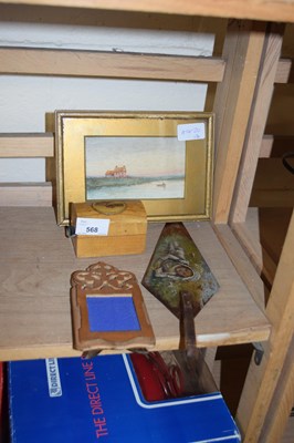 Lot 568 - MIXED LOT : SMALL MAUCHLINE TYPE BOX, SMALL...