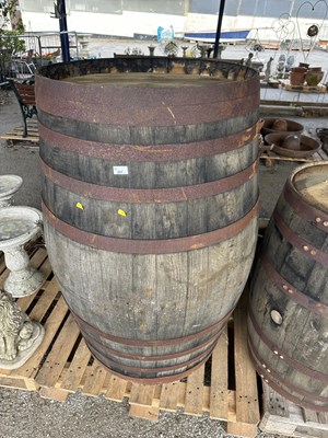 Lot 170 - A large whiskey barrel, 50" tall