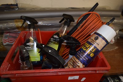 Lot 17 - Box containing garage clearance, cleaning...