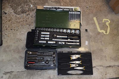 Lot 33 - A professional tap spanner set together with a...