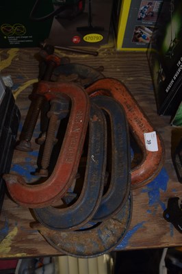 Lot 39 - A selection of G clamps
