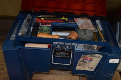 Lot 50 - Box containing various decorating equipment