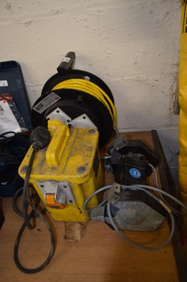 Lot 65 - A 110v extension lead and transformer