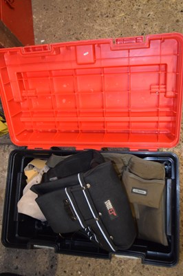 Lot 72 - A large plastic box containing a variety of...
