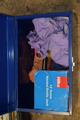 Lot 78 - Box containing a 12 ton bottle jack along with...
