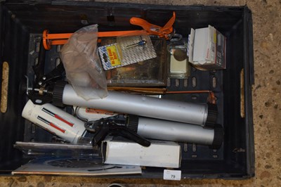 Lot 79 - Box containing various mastic guns along with...