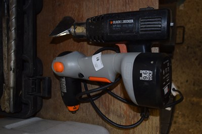 Lot 81 - A Black & Decker heat gun along with a battery...
