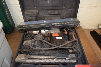 Lot 82 - A Challenger SDS drill along with SDS bits