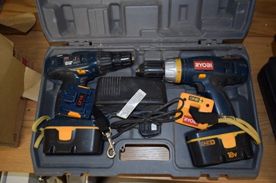 Lot 107 - A group of Ryobi battery tools to include...