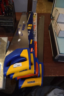 Lot 141 - Quantity of hand saws