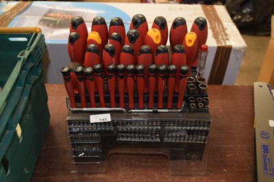 Lot 143 - A Parkside screwdriver set including bit set