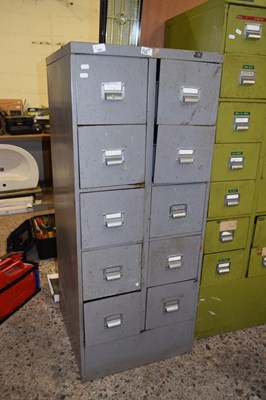 Lot 160 - A single cabinet with metal drawers