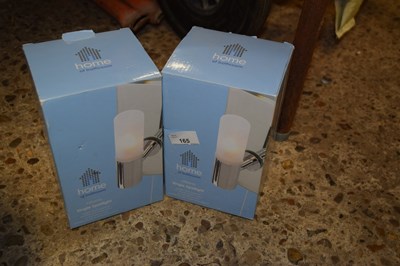 Lot 165 - A pair of bathroom lights, boxed