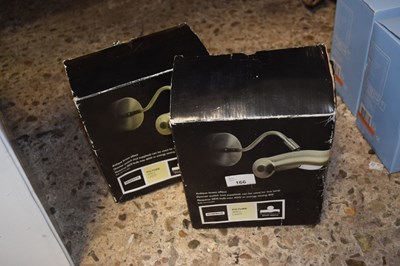 Lot 166 - A pair of boxed wall lights