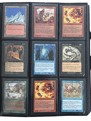 Lot 176 - MAGIC THE GATHERING: one binder of various...