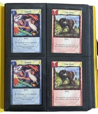 Lot 183 - HARRY POTTER: One binder of various trading...